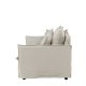 VENTURE DESIGN Nova 3-seters sofa - beige stoff og plast