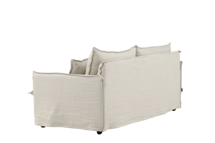 VENTURE DESIGN Nova 3-seters sofa - beige stoff og plast