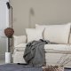 VENTURE DESIGN Nova 3-seters sofa - beige stoff og plast