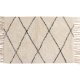 VENTURE DESIGN Thelma Rug Thelma Cotton - 50*80- -Rektangulr-Hvit/Sort
