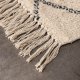 VENTURE DESIGN Thelma Rug Thelma Cotton - 50*80- -Rektangulr-Hvit/Sort