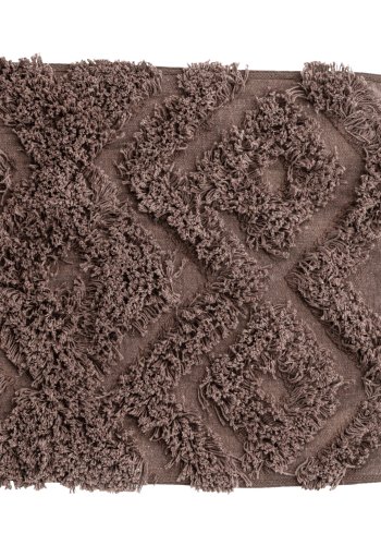 VENTURE DESIGN Hilma bademtte, rektangulr - brun bomuld (50x80)