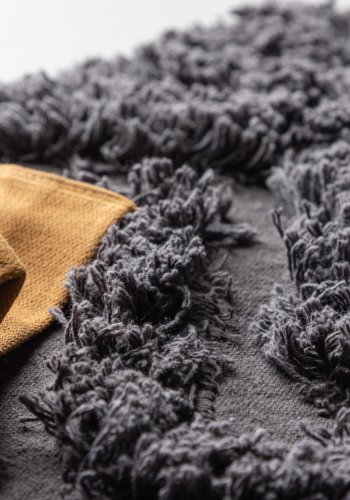 VENTURE DESIGN Hilma bademtte, rektangulr - mrkegr bomuld (50x80)