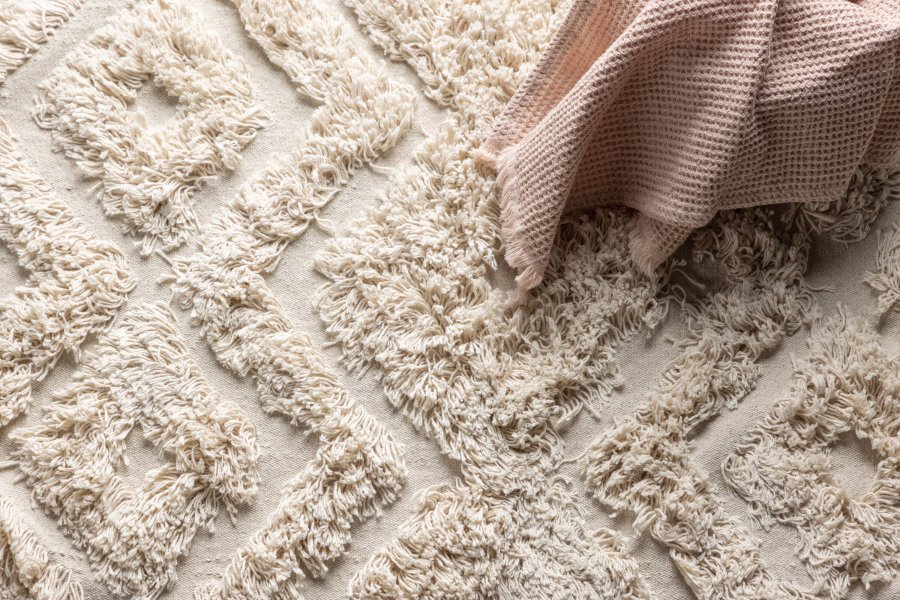 VENTURE DESIGN Hilma bademtte, rektangulr - offwhite bomuld (50x80)