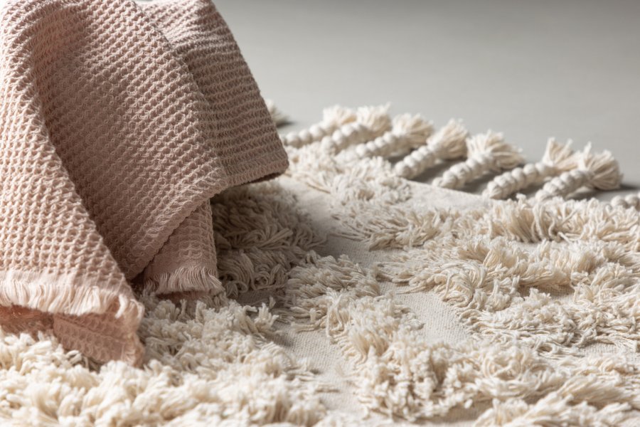 VENTURE DESIGN Hilma bademtte, rektangulr - offwhite bomuld (50x80)