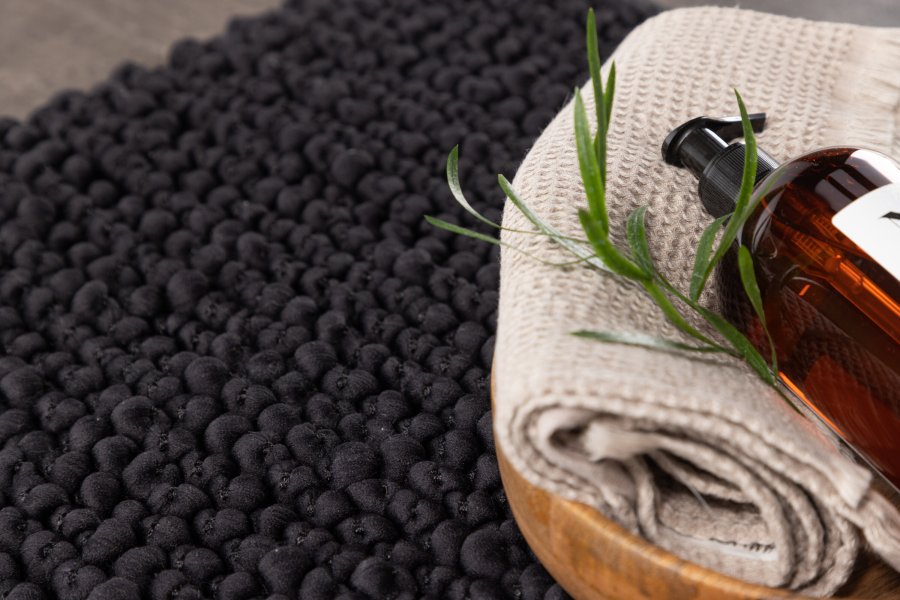 VENTURE DESIGN Wilmer Teppe Wilmer Polyester/Bomull - 50*80- -Rektangulrt-Sort