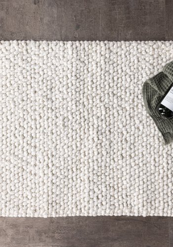 VENTURE DESIGN Wilmer Matta Wilmer Polyester/Bomull - 50*80- -Rektangulär-Vit