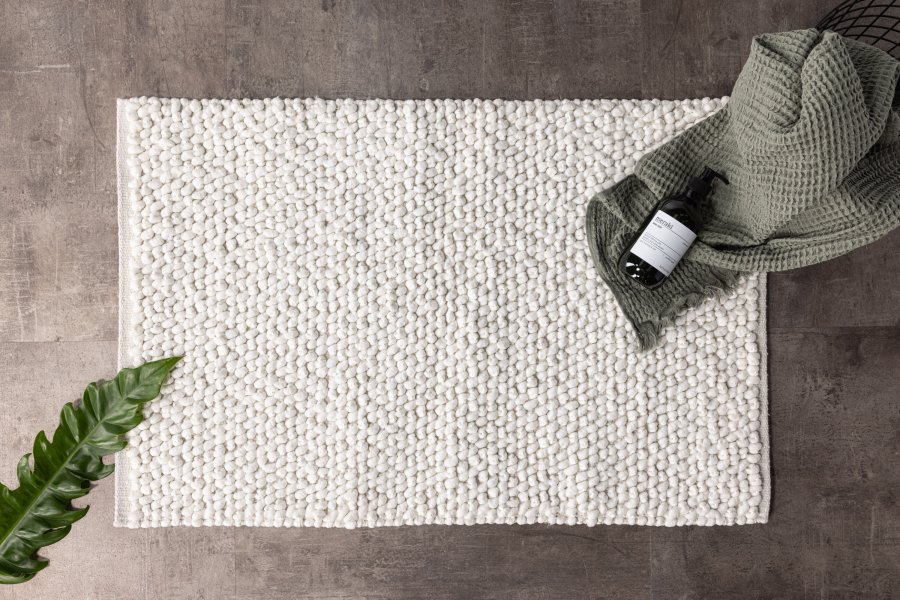 VENTURE DESIGN Wilmer Matta Wilmer Polyester/Bomull - 50*80- -Rektangulär-Vit