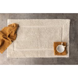 William frott� badem�tte, rektangul�r - beige bomuld (50x80)