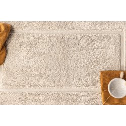 William frott� badem�tte, rektangul�r - beige bomuld (50x80)