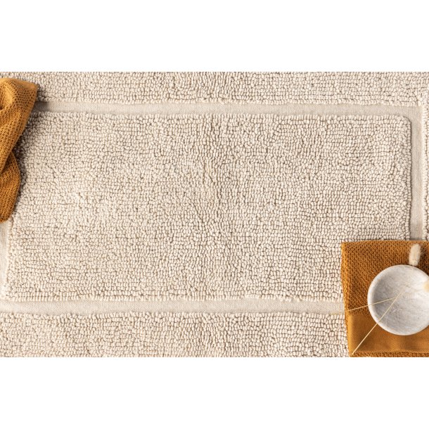 William frott� badem�tte, rektangul�r - beige bomuld (50x80)