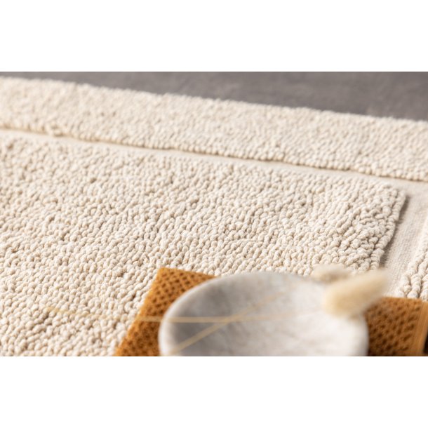 William frott� badem�tte, rektangul�r - beige bomuld (50x80)