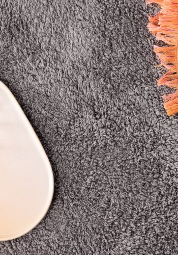 VENTURE DESIGN Ullteppe Ull Bomull - 60*60- -Rund-Mrkegr