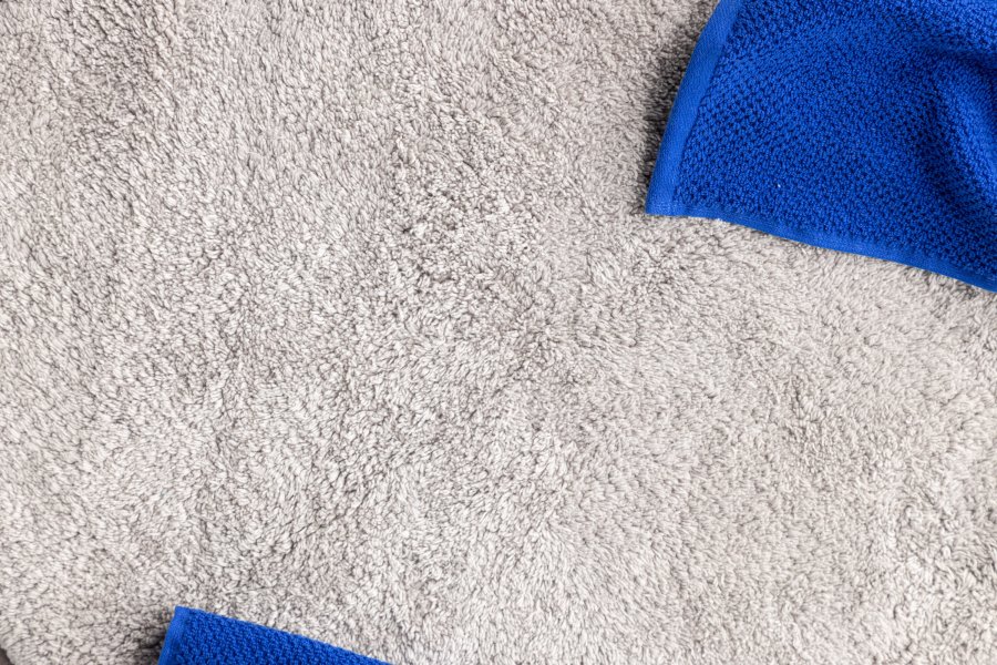 VENTURE DESIGN Valle bademtte, rund - lysegr bomuld (60)