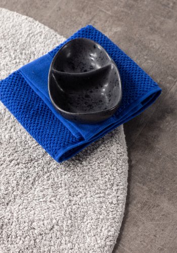 VENTURE DESIGN Valle bademtte, rund - lysegr bomuld (60)