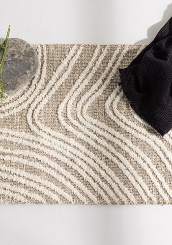 VENTURE DESIGN Vera Carpet Vera Micropolyester - 50*80- -Rektangulr-Elfenbensbeige