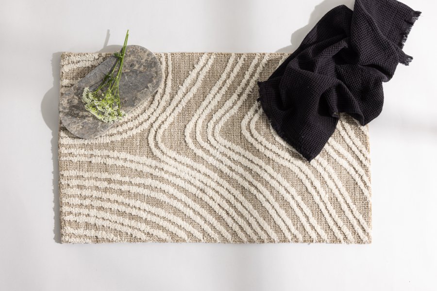 VENTURE DESIGN Vera Carpet Vera Micropolyester - 50*80- -Rektangulr-Elfenbensbeige