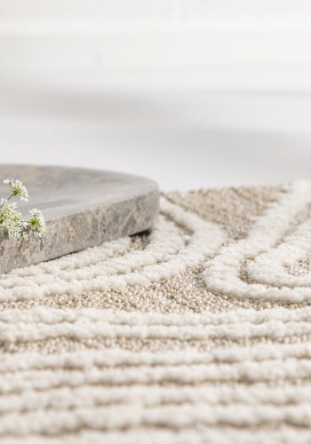 VENTURE DESIGN Vera Carpet Vera Micropolyester - 50*80- -Rektangulr-Elfenbensbeige