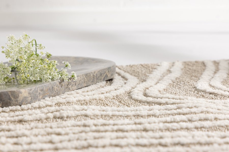 VENTURE DESIGN Vera Carpet Vera Micropolyester - 50*80- -Rektangulr-Elfenbensbeige