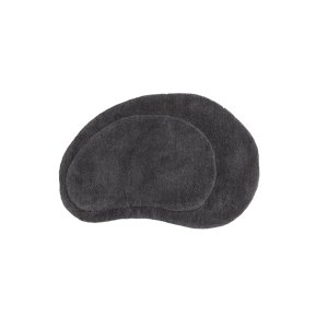VENTURE DESIGN Sten Rug Sten Ullblanding m. stoffunderlag - 50*75- -Oval -Mrkegr