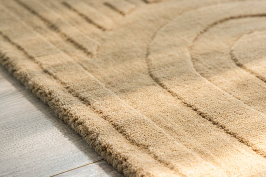 VENTURE DESIGN Nora bademtte, rektangulr - beige uld (50x80)