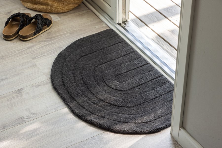 VENTURE DESIGN Nora Teppe Nora Ull - 50*80- -Halvmne-Kul