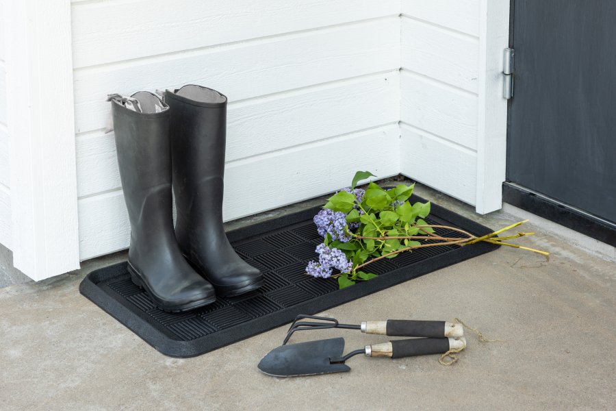 VENTURE DESIGN Gsta Teppe Gsta Gummi - 45*75- -Rektangulr-Sort