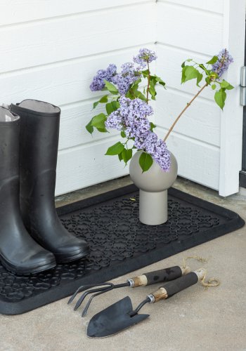 VENTURE DESIGN Gunnar Teppe Gunnar Gummi - 45*75- -Rektangulr-Sort