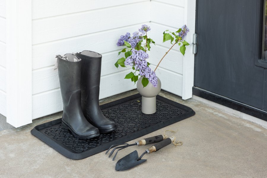 VENTURE DESIGN Gunnar Teppe Gunnar Gummi - 45*75- -Rektangulr-Sort