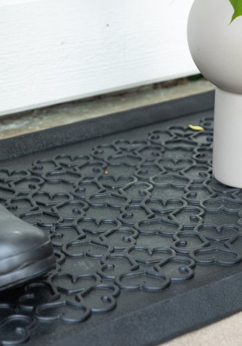 VENTURE DESIGN Gunnar Teppe Gunnar Gummi - 45*75- -Rektangulr-Sort