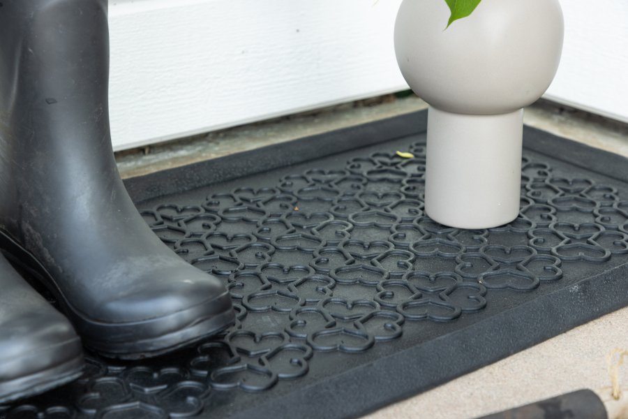 VENTURE DESIGN Gunnar Teppe Gunnar Gummi - 45*75- -Rektangulr-Sort