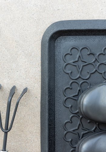 VENTURE DESIGN Gunnar Teppe Gunnar Gummi - 45*75- -Rektangulr-Sort