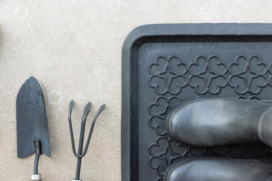 VENTURE DESIGN Gunnar Teppe Gunnar Gummi - 45*75- -Rektangulr-Sort