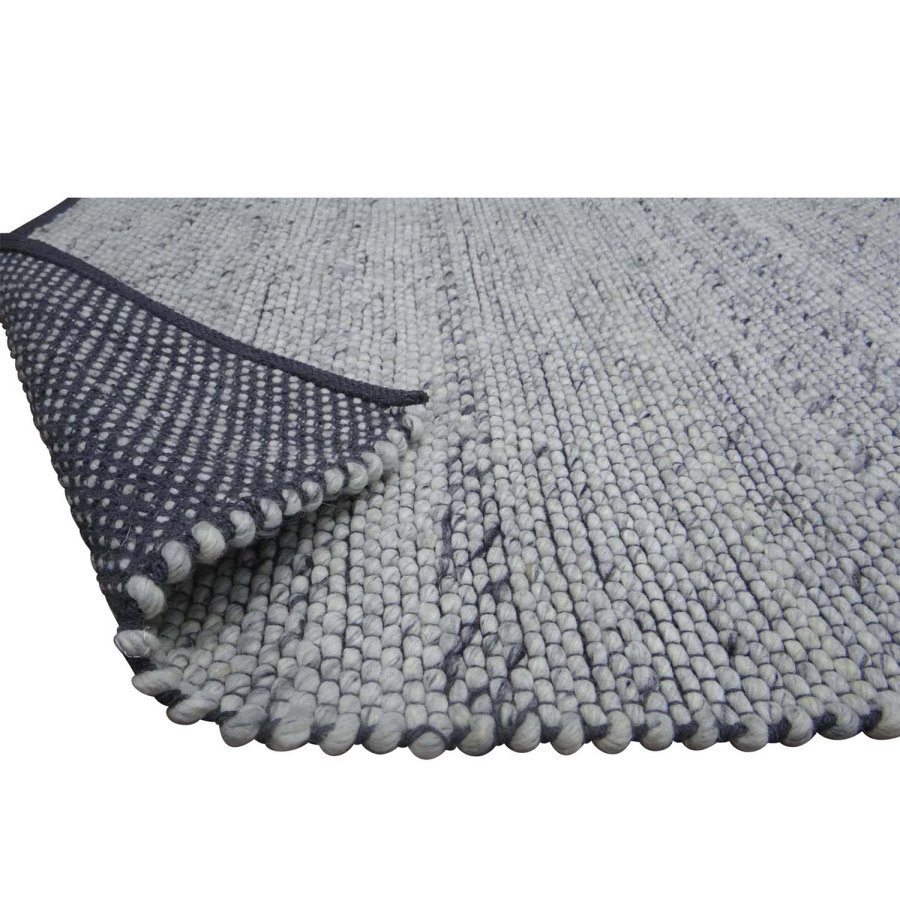 VENTURE DESIGN Ganga Teppich – Silberwolle und Baumwolle (170x240)