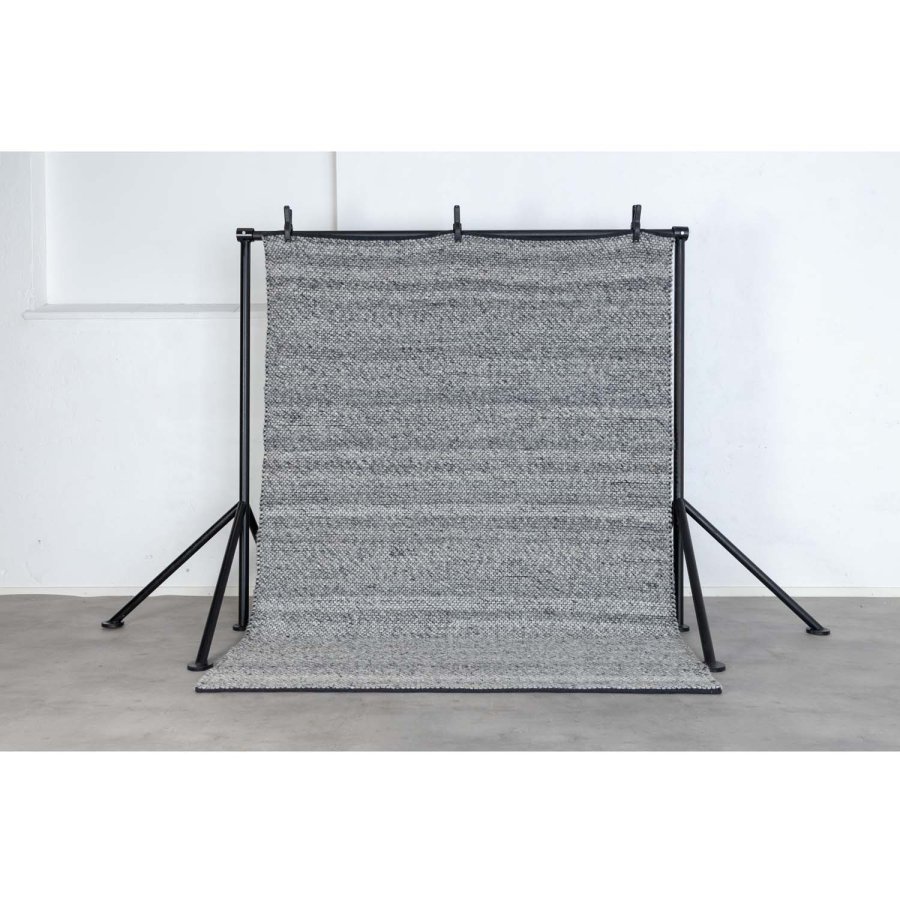 VENTURE DESIGN Ganga Teppich – Silberwolle und Baumwolle (170x240)