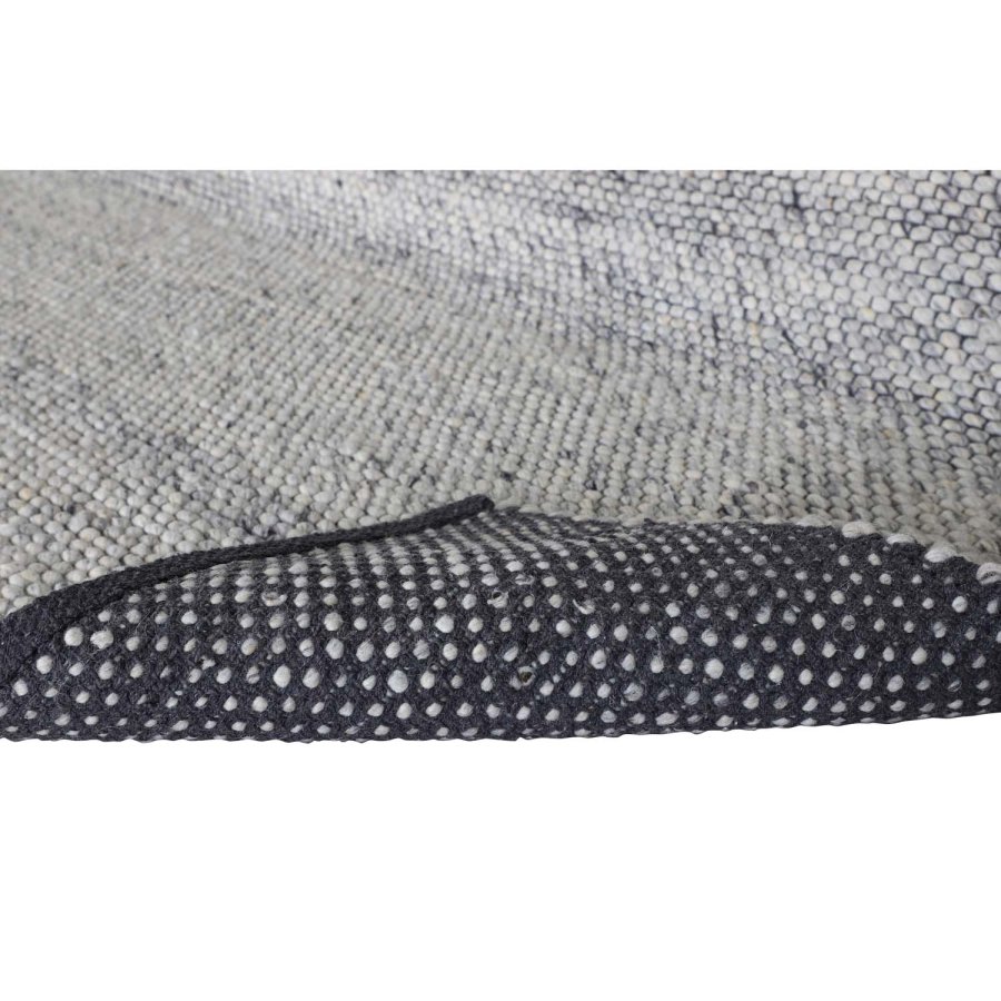 VENTURE DESIGN Ganga-Teppich – graue Wolle und Baumwolle (170 x 240)