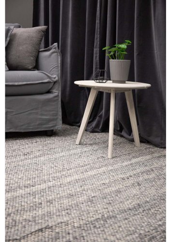 VENTURE DESIGN Ganga-Teppich – graue Wolle und Baumwolle (170 x 240)