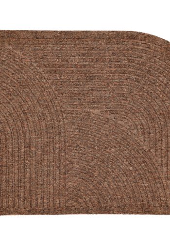 VENTURE DESIGN Valentino drmatte, rektangulr - natur/svart gummi/PP (60x90)