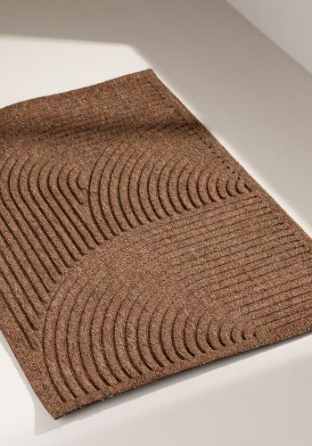 VENTURE DESIGN Valentino drmatte, rektangulr - natur/svart gummi/PP (60x90)