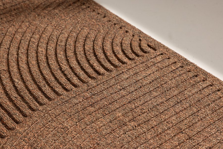 VENTURE DESIGN Valentino drmatte, rektangulr - natur/svart gummi/PP (60x90)