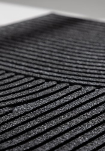 VENTURE DESIGN Valentino Teppe Valentino 50% Gummi 50% PP - 60*90- -Rektangulrt-Sort