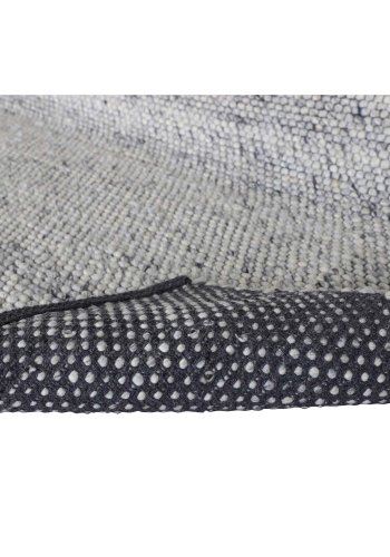 VENTURE DESIGN Ganga-Teppich – graue Wolle und Baumwolle (200 x 300)