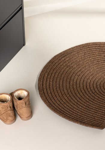 VENTURE DESIGN Teodor Teodor Teodor 50% Gummi 50% PP - 60*90- -Rektangulrt-Naturlig/Sort