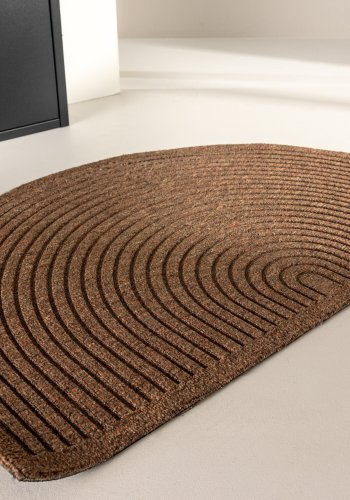 VENTURE DESIGN Teodor Teodor Teodor 50% Gummi 50% PP - 60*90- -Rektangulrt-Naturlig/Sort