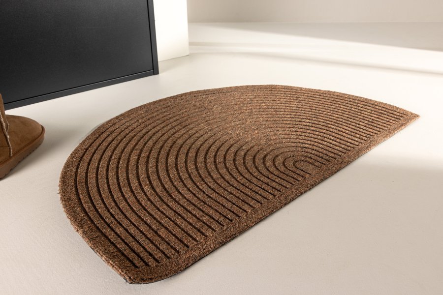 VENTURE DESIGN Teodor Teodor Teodor 50% Gummi 50% PP - 60*90- -Rektangulrt-Naturlig/Sort