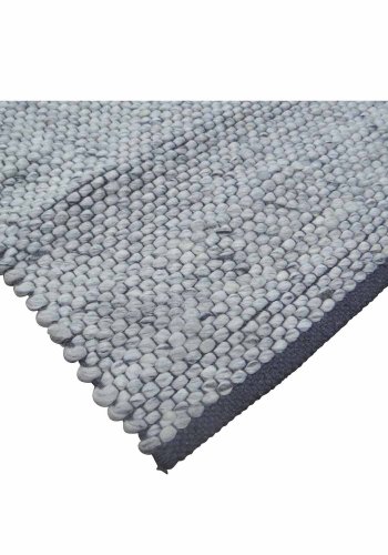 VENTURE DESIGN Ganga-Teppich – Silberwolle und Baumwolle (250 x 350)