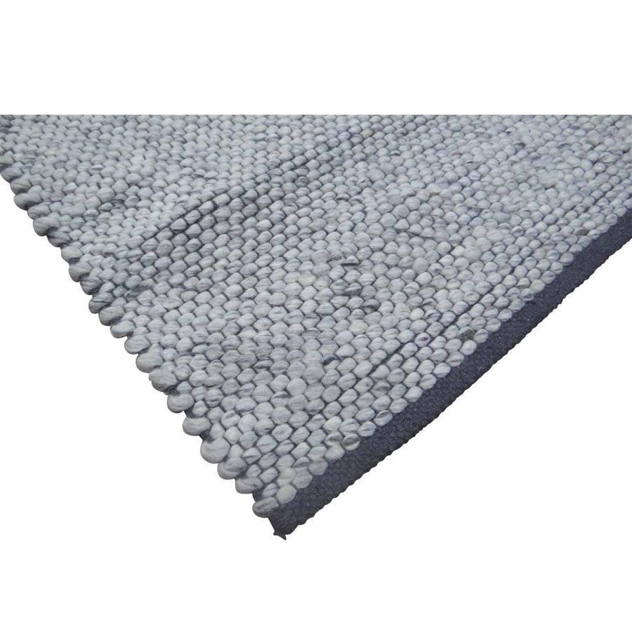 VENTURE DESIGN Ganga-Teppich – Silberwolle und Baumwolle (250 x 350)