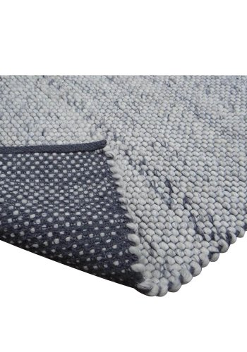 VENTURE DESIGN Ganga-Teppich – Silberwolle und Baumwolle (250 x 350)