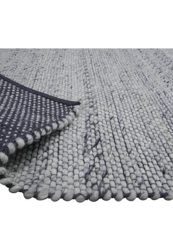 VENTURE DESIGN Ganga-Teppich – Silberwolle und Baumwolle (250 x 350)