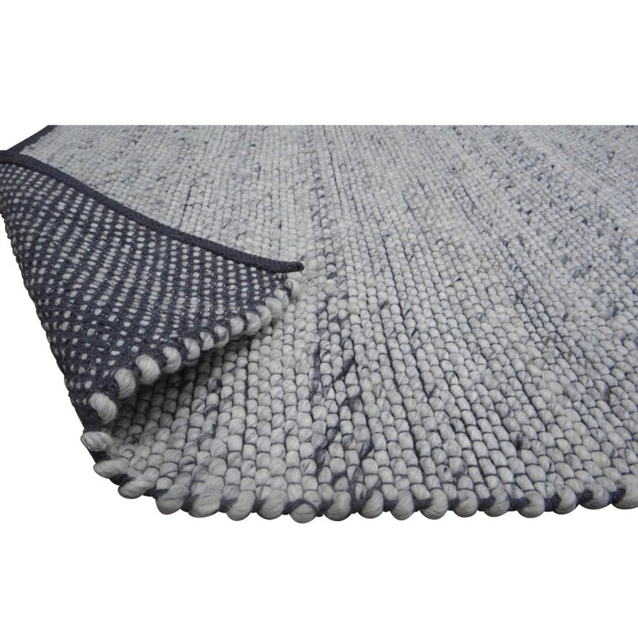 VENTURE DESIGN Ganga-Teppich – Silberwolle und Baumwolle (250 x 350)